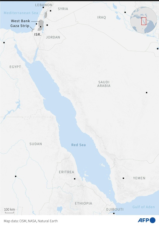 Israel Hamas Conflict Hackers Paralyze Iranian Gas Stations US   Map Red Sea Surrounding Countries Locations Capitals 