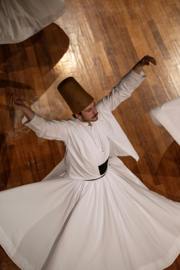 The dervishes' swirling dance represents a person's 'wedding' with God upon death