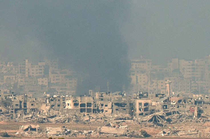 Smoke rises over the north of the Gaza Strip following Israeli bombardment amid the ongoing conflict between Israel and the Hamas militant group