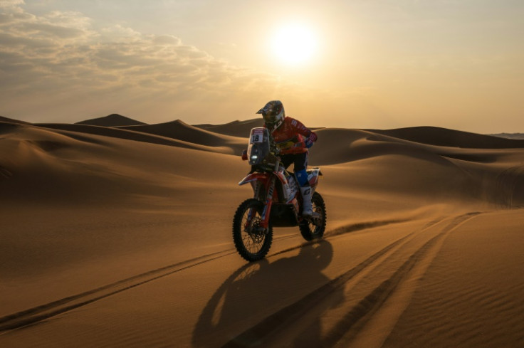 Sundowner: KTM Racing Team's South-African biker Bradley Cox competes during Stage 2