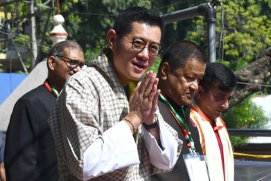 Bhutan held elections for the first time in 2008 after political reforms established a bicameral parliament soon after the start of the reign of King Jigme Khesar Namgyel Wangchuck, seen here in 2023