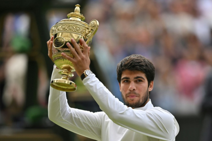 Spain's Carlos Alcaraz beat Novak Djokovic to win Wimbledon in 2023