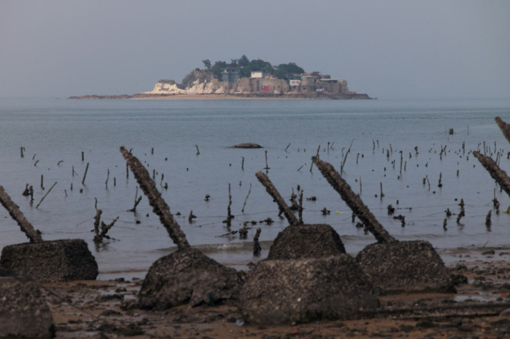 Anti-landing spikes on Taiwan’s frontline island of Little Kinmen are reminders of the conflict decades earlier with Chinese communist forces