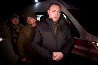 Kyrylo Budanov at the release of Ukrainian soldiers during a prisoner of war exchange with Russia on January 3, 2024