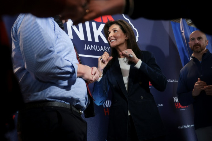 Republican presidential candidate Nikki Haley has surged into second place in the race