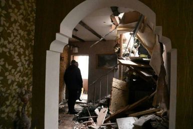 A damaged house in Belgorod following a Ukraine missile strike