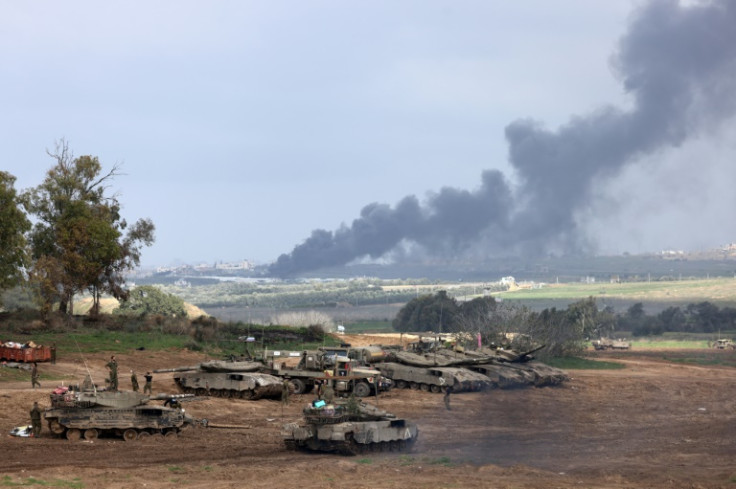 Israeli forces near the border with the Gaza Strip