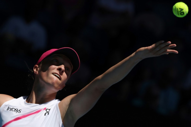 Poland's Iga Swiatek in action on day three of the Australian Open