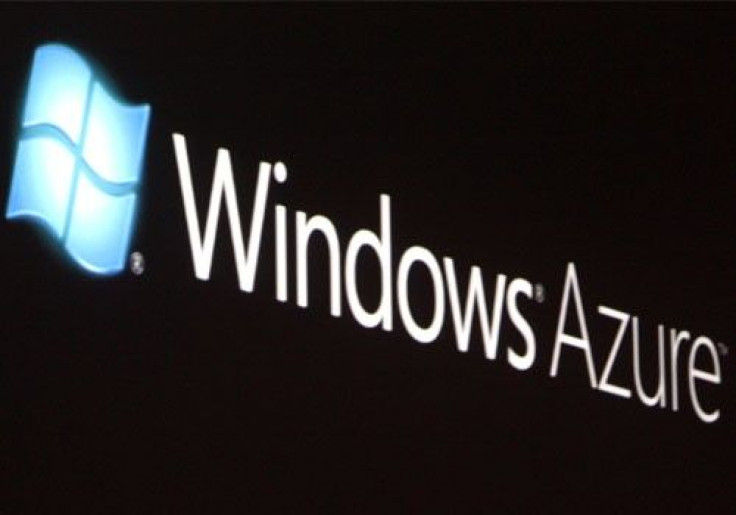 The logo of Microsoft Windows Azure cloud-based services platform
