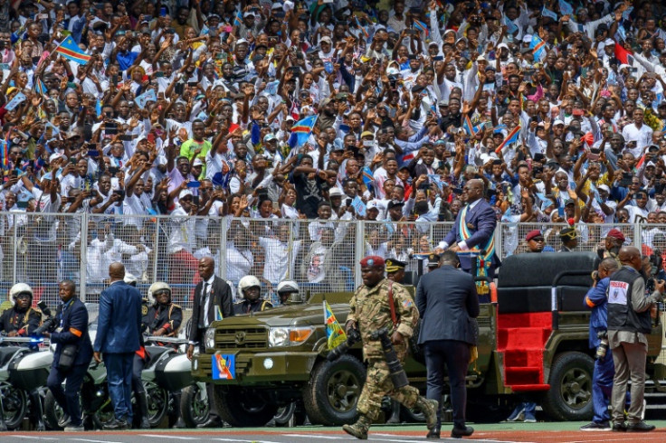 Around 20 heads of African states attended the ceremony