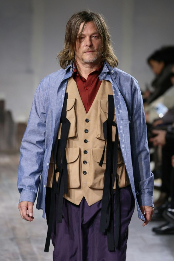 Walking Dead star Norman Reedus walked the runway for Yohji Yamamoto