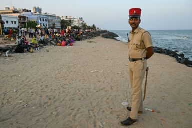 Police officers in Puducherry still wear the kepi hat of the French gendarmes