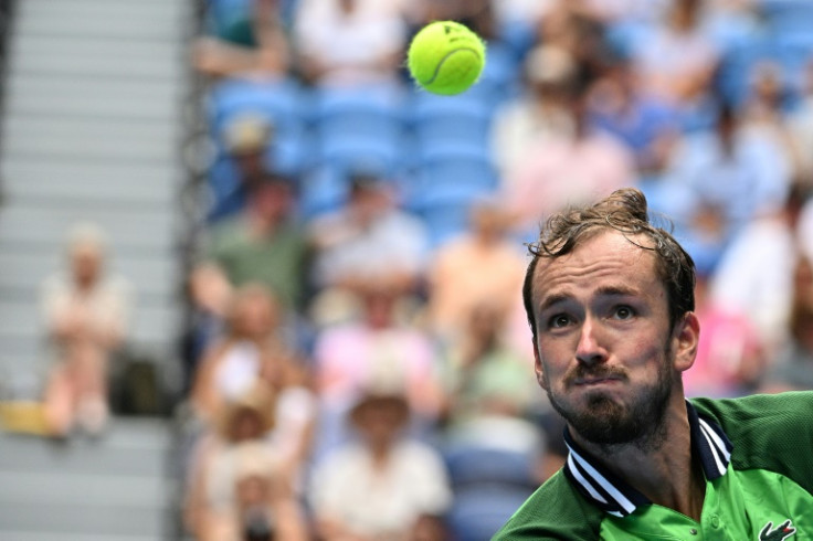 Russia's Daniil Medvedev in action at the Australian Open