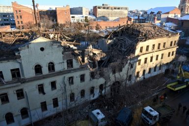 A January 16 missile attack wrecked a Kharkiv residential building