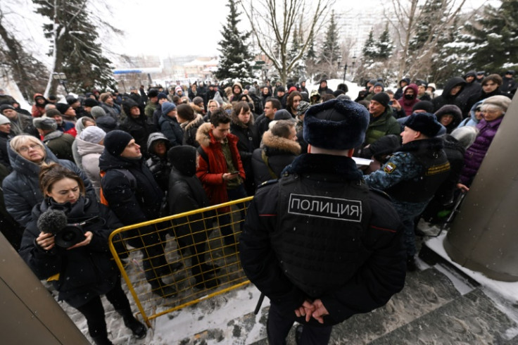 His followers had gathered outside the court before the sentence was declared