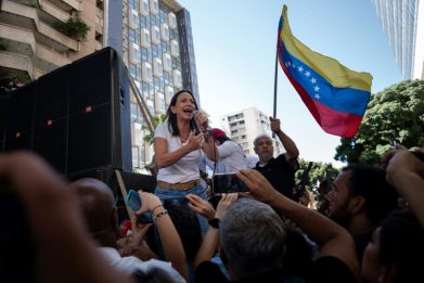 Maria Corina Machado won overwhelming support in a primary vote that confirmed her as the opposition presidential candidate in elections for which no date has yet been set