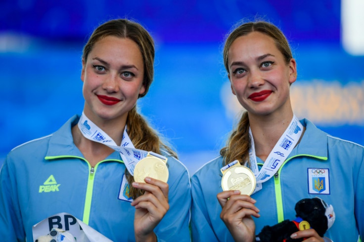 The twins after winning the gold at the European Aquatics Championships in Rome in August