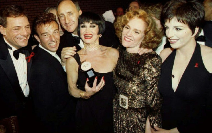 Chita Rivera (C) won her final competitive Tony Award in 1993 for best actress in a musical for 'Kiss of a Spider Woman'