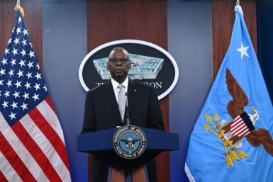 US Defense Secretary Lloyd Austin holds a press conference at the Pentagon in Washington, DC on February 1, 2024