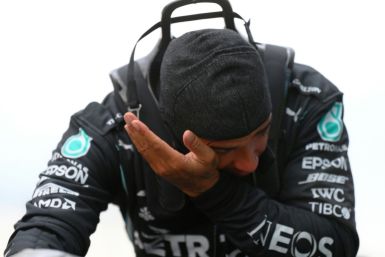 Lucky seven: Lewis Hamilton overcome with emotion after sealing his last world title in Turkey in  2020
