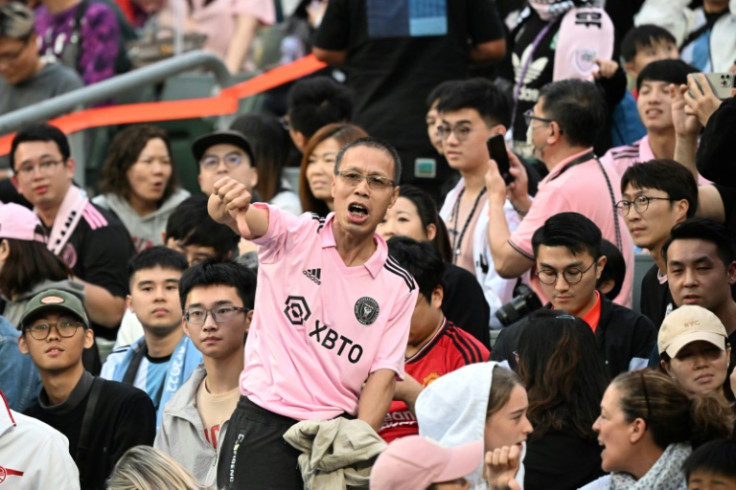 Fans in Hong Kong were furious after Lionel Messi sat out a friendly there on Sunday