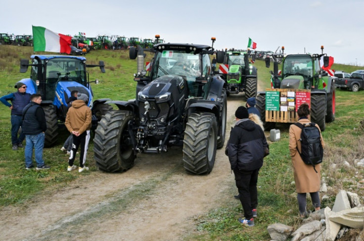 Farmers have been staging small protests from Sicily to Turin, demanding action on a range of issues