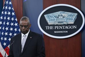 US Defense Secretary Lloyd Austin, seen here in Washington earlier this month, had apologized after keeping his cancer diagnosis secret