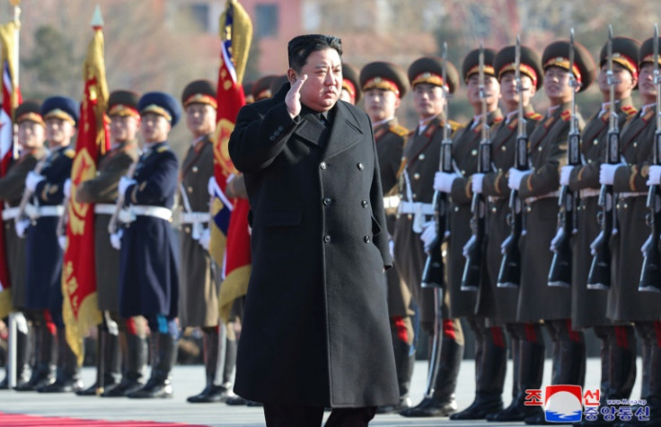 North Korean leader Kim Jong Un, seen reviewing troops, has been ramping up his rhetoric against "principal enemy" South Korea