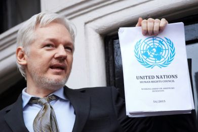 WikiLeaks founder Julian Assange (pictured in 2016) is fighting extradition to the United States to face trial over publishing secret military and diplomatic files