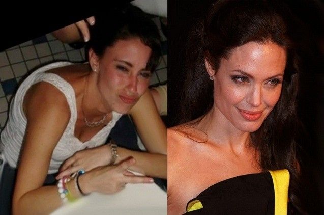 Casey Anthony left and Angelina Jolie 