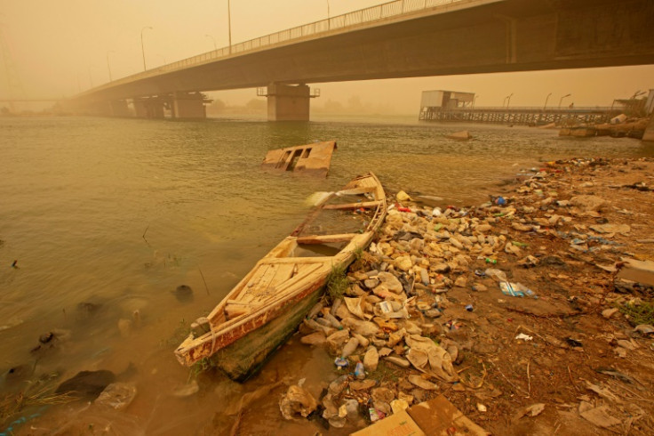 A sandstorm hits Iraq's southern city of Basra in November 2022