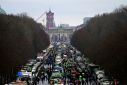 Tractors and trucks besieged Berlin's landmark Brandenburg gate in January as farmers protested at the elimination of fuel subsidies