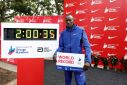 Kelvin Kiptum broke the marathon record in October