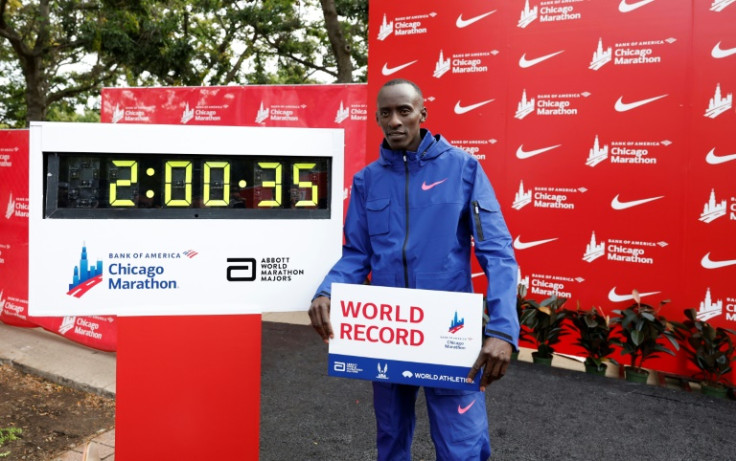 Kelvin Kiptum broke the marathon record in October