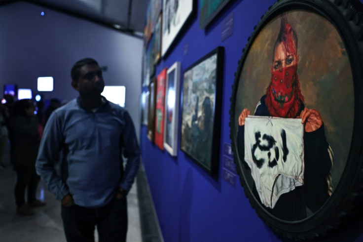 The display in the occupied West Bank is 'a journey through Gazan Palestinian art', says a museum board member