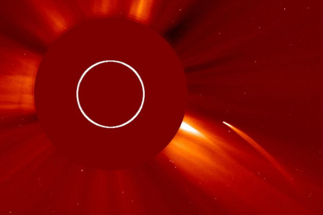 First-Ever Image of a 'Sungrazer' Comet In Front of the Sun.
