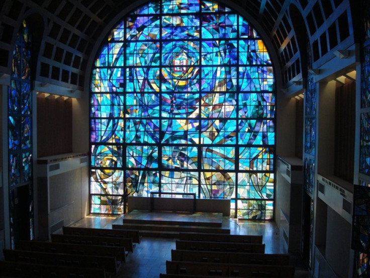 Stained glass splendor at the Stauffer Chapel 