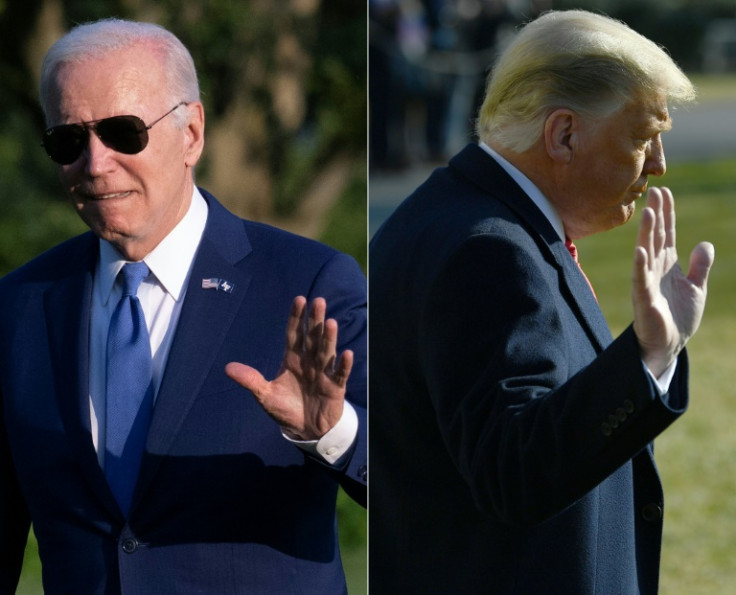 Joe Biden (L) and Donald Trump are both headed for Texas on Thursday