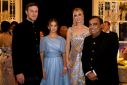 Donald Trump's daughter Ivanka (2R) and husband Jared Kushner (L) are among those attending the pre-wedding celebration hosted by billionaire Mukesh Ambani (R)