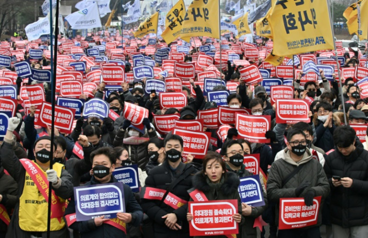 South Korean trainee doctors are protesting against plans to increase admissions to medical schools but polls show up to 75 percent of the public support the reforms