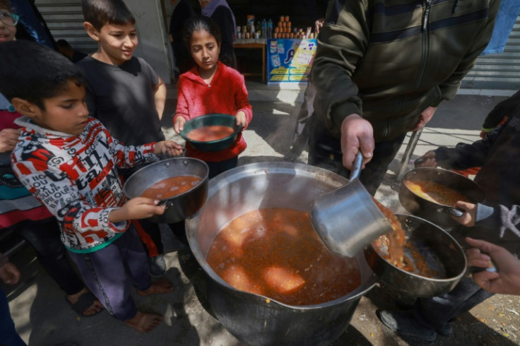 The UN has warned famine is looming in Gaza and desperate crowds have stopped and looted food aid trucks