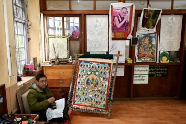 Art teacher Lobsang Tenzin is passing 'skills that were nearly lost' to young Tibetan students in India