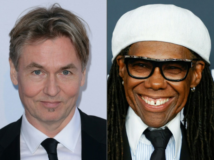 Finnish conductor and composer Esa-Pekka Salonen (L) and US disco legend Nile Rodgers