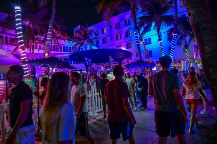 College kids usually transform Miami Beach's main seaside drag into a street party, blocking traffic as they dance to thumping music, but this time the US ritual known as Spring Break is a much more muted affair