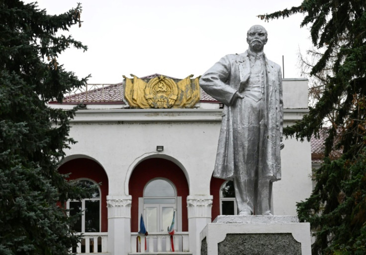 Soviet imagery and statues -- like this one of Lenin -- still dot the autonomous Gagauzia region of Moldova, bordering Ukraine