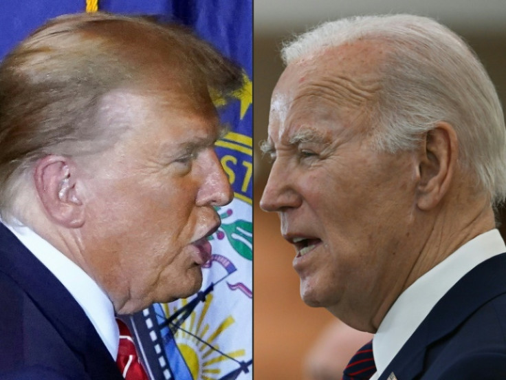 US Republican presidential hopeful and former president Donald Trump (left) and President Joe Biden are unpopular with large sections of the country