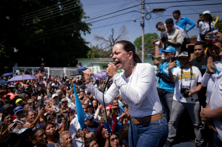 Opposition leader Maria Corina Machado has been barred from holding public office for 15 years