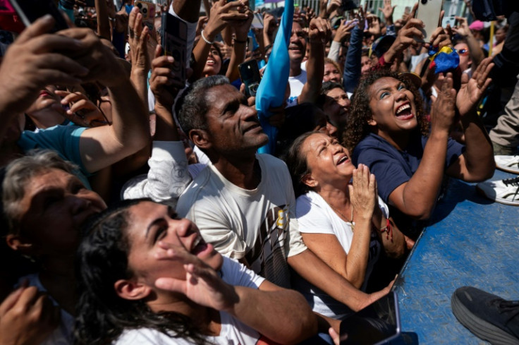 Maria Corina Machado received a warm welcome in Mariara, Venezuela, a former industrial hub that had long supported incumbent President Nicolas Maduro