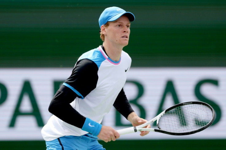 Italy's Jannik Sinner on the way to a quarter-final victory over Czech Jiri Lehecka at the ATP-WTA Indian Wells Masters