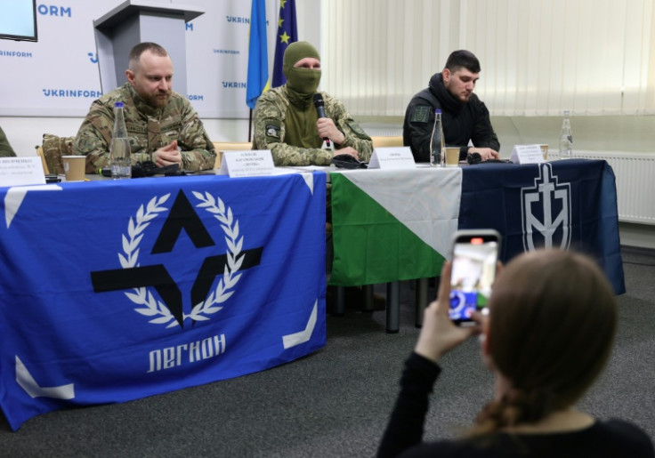 The anti-Kremlin fighters held a press conference in Kyiv after carrying out armed attacks in Russia's Belgorod and Kursk border regions